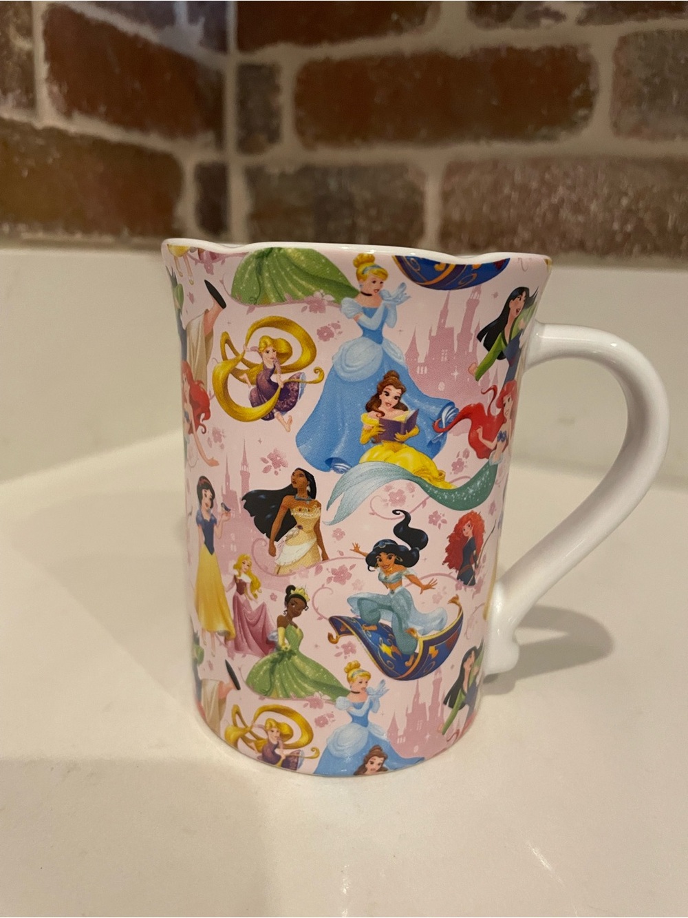 Disney Pink Princess Pattern Mug